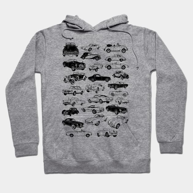 Vintage Cars Hoodie by workshop71